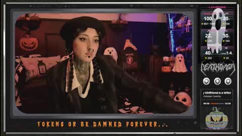 Snapshot of 666deathgasm chatting on October 31, 7:37 pm Juune online show from October 31, 7:37 pm