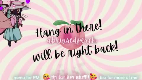 Snapshot of abruisedpeach chatting on February 14, 4:31 am Peach online show from February 14, 4:31 am