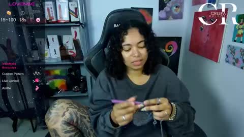 Snapshot of alesyahampton chatting on October 10, 4:00 am Crespa Ruidosa online show from October 10, 4:00 am