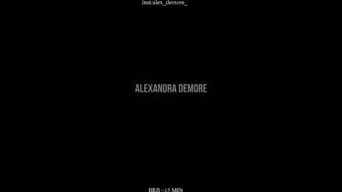 Alexandra Demore online show from October 3, 7:00 pm