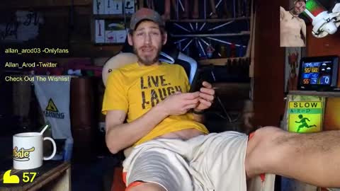 Allan arod online show from March 22, 9:45 am