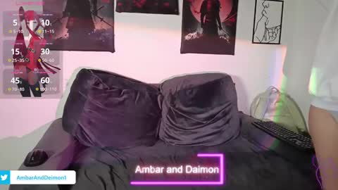 Snapshot of ambar_and_daimon_ chatting on September 9, 10:48 am AMBAR AND DAIMON online show from September 9, 10:48 am
