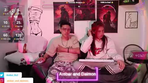 Snapshot of ambar_and_daimon_ chatting on September 24, 6:39 am AMBAR AND DAIMON online show from September 24, 6:39 am