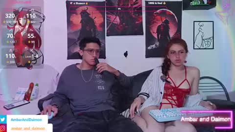 Snapshot of ambar_and_daimon_ chatting on October 2, 7:15 am AMBAR AND DAIMON online show from October 2, 7:15 am