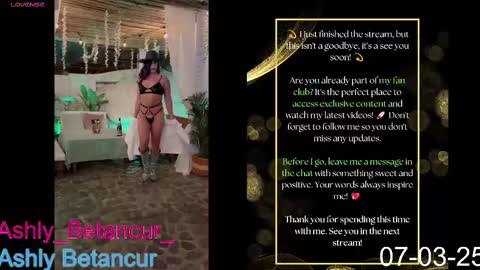 Snapshot of ashlybetancurxxx chatting on March 7, 11:40 am Ashly Betancur online show from March 7, 11:40 am