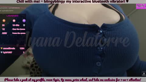 Snapshot of ayanadelatorre chatting on December 12, 4:59 am Ayana Delatorre online show from December 12, 4:59 am