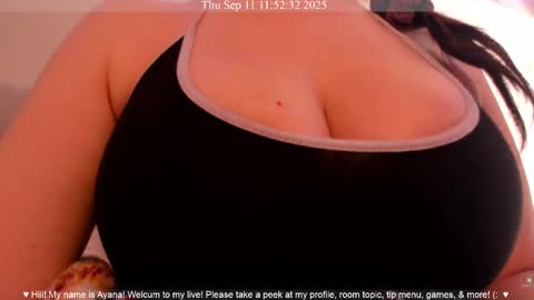 Snapshot of ayanadelatorre chatting on September 11, 6:52 pm Ayana Delatorre online show from September 11, 6:52 pm