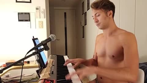 BareBritPianist online show from October 15, 6:02 am