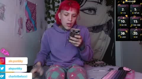 Snapshot of charlotbelucci_ chatting on July 4, 11:05 am Ale punky online show from July 4, 11:05 am