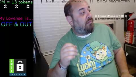 Snapshot of chunkymonkey420 chatting on March 10, 3:56 am Spencer Smokey Bear online show from March 10, 3:56 am