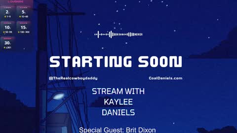 Coal Daniels online show from February 23, 4:50 am