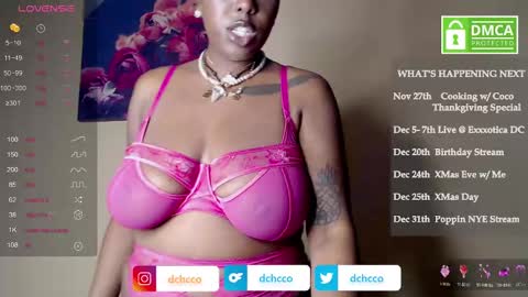Snapshot of dchcco chatting on November 18, 12:05 am Duchess Coco - Coco Puffs online show from November 18, 12:05 am