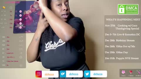 Snapshot of dchcco chatting on November 19, 1:27 am Duchess Coco - Coco Puffs online show from November 19, 1:27 am