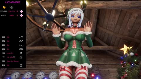 Snapshot of elfielovevt chatting on December 18, 5:52 pm Elfie Love online show from December 18, 5:52 pm