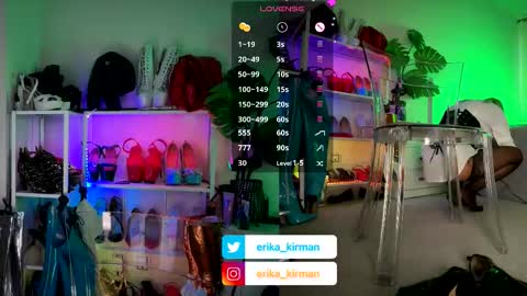 Erika      online show from October 7, 10:12 am