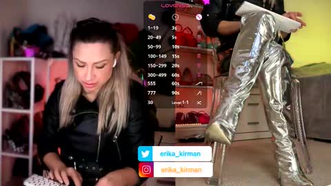 Snapshot of erika_kirman chatting on February 3, 10:53 am Erika online show from February 3, 10:53 am