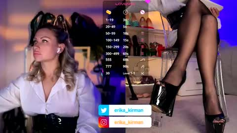 Snapshot of erika_kirman chatting on March 23, 2:43 pm Erika online show from March 23, 2:43 pm
