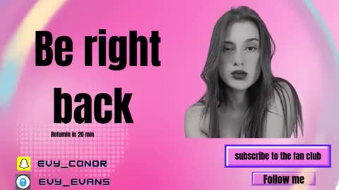 Evy conor online show from October 2, 12:01 pm