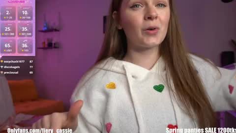 Snapshot of fiery_redhead chatting on May 15, 11:56 pm Cassie Ventura online show from May 15, 11:56 pm