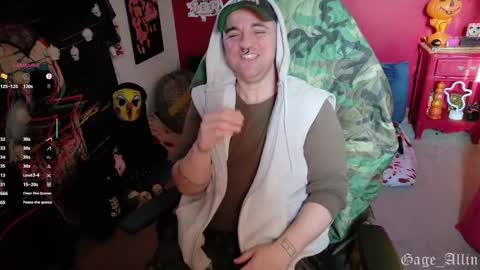 Snapshot of gage_allin chatting on October 28, 8:22 pm Gage Allin AKA Alpha Pussy online show from October 28, 8:22 pm