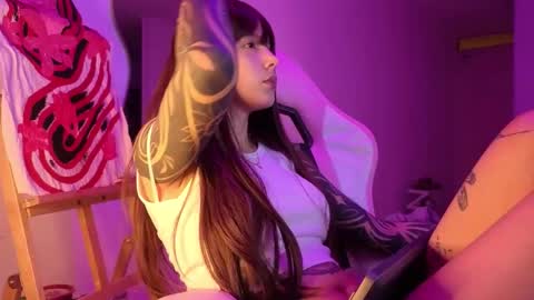 Snapshot of goddess_vee_ chatting on February 24, 3:48 am vee online show from February 24, 3:48 am