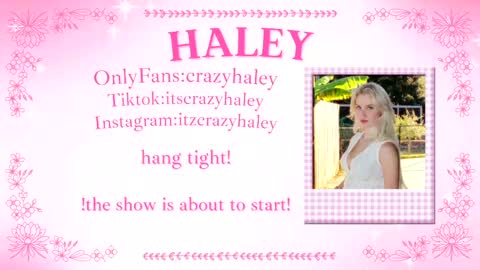 Snapshot of haleycrazy chatting on April 1, 3:31 pm Haley online show from April 1, 3:31 pm