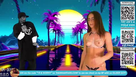 Hannah James online show from October 4, 2:59 pm