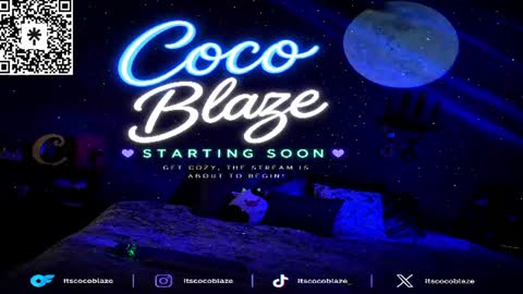 Snapshot of itscocoblaze chatting on July 8, 1:43 am CoCo Blaze online show from July 8, 1:43 am