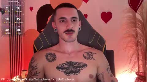 Snapshot of jeff_cube chatting on February 14, 11:23 pm Jeff and Mugi Independent model online show from February 14, 11:23 pm