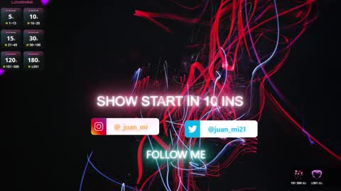 Snapshot of juanmiiss chatting on January 19, 11:03 am Juan Miguel online show from January 19, 11:03 am