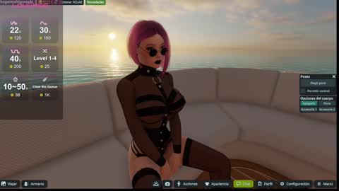 Snapshot of kagome__higurashi chatting on November 22, 4:44 am Emily online show from November 22, 4:44 am