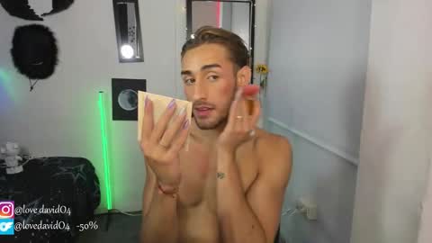 Snapshot of lovedavido04 chatting on February 23, 3:53 pm Angel David online show from February 23, 3:53 pm