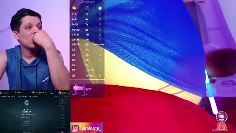 Snapshot of lukaforge chatting on July 17, 3:57 am lukaforge online show from July 17, 3:57 am