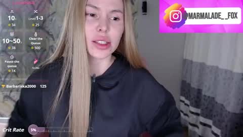 Marmalade Fox online show from April 9, 5:29 pm