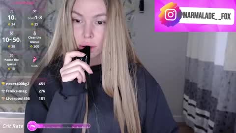 Marmalade Fox online show from April 13, 10:59 pm