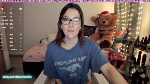 Snapshot of martinatina chatting on January 2, 7:29 pm MARTINA online show from January 2, 7:29 pm