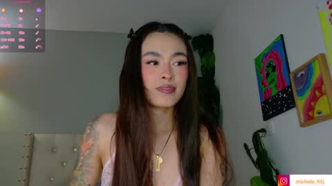 Snapshot of michele_rooss00 chatting on June 24, 4:55 am melannie follow my new page online show from June 24, 4:55 am