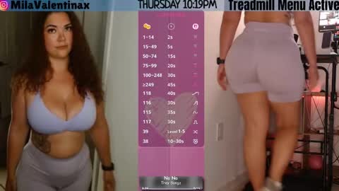 Snapshot of milavalentinax chatting on May 22, 2:19 am Mila Valentina online show from May 22, 2:19 am