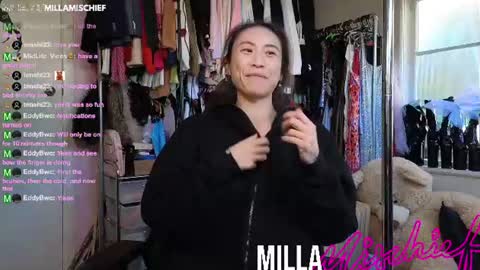 Snapshot of millamischief chatting on July 12, 9:17 pm Milla Mischief online show from July 12, 9:17 pm