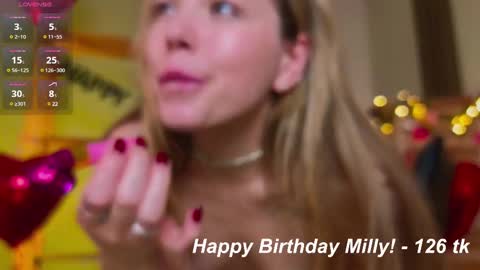 Milly    online show from February 21, 2:16 pm
