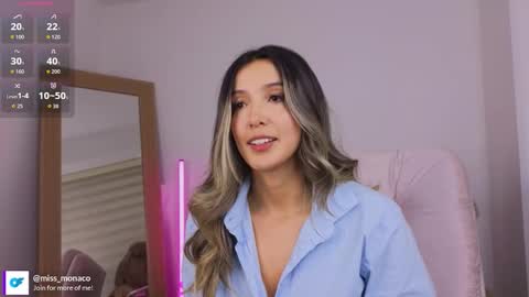 Snapshot of missmonaco chatting on February 3, 2:53 am Emma Rivera online show from February 3, 2:53 am