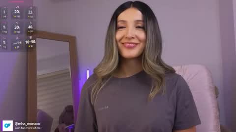 Snapshot of missmonaco chatting on February 11, 3:33 am Emma Rivera online show from February 11, 3:33 am