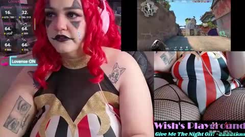 Snapshot of nevermakeawish chatting on October 8, 5:38 am Wishs Playground online show from October 8, 5:38 am