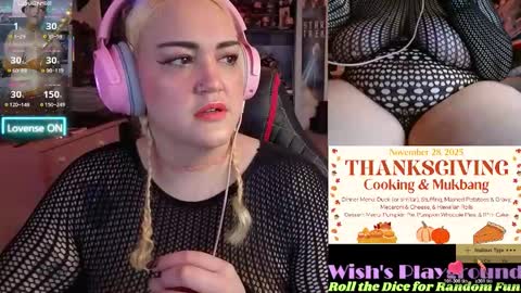 Snapshot of nevermakeawish chatting on November 19, 7:19 am Wishs Playground online show from November 19, 7:19 am