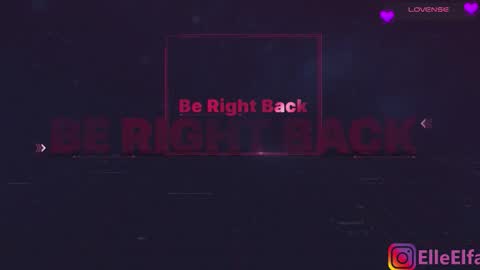 ElfaElle Im online .Wednesday Thursday Friday Saturday Sunday from 10pm to 2am  GMT3 online show from January 11, 4:23 pm