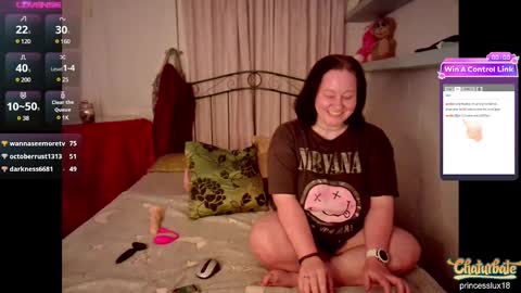 Snapshot of princesslux18 chatting on December 4, 10:19 pm Lux Alot Luxi online show from December 4, 10:19 pm