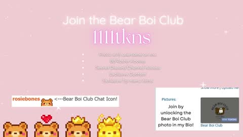 Rosie Bones online show from October 31, 11:39 pm