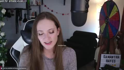 The Real Samantha Hayes haha  online show from February 23, 12:41 am