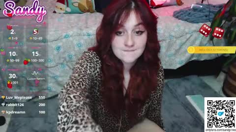 Snapshot of sandprinss chatting on December 11, 2:30 am Sandy Prinss online show from December 11, 2:30 am