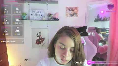 Snapshot of saralolo420 chatting on February 9, 10:47 pm sara online show from February 9, 10:47 pm